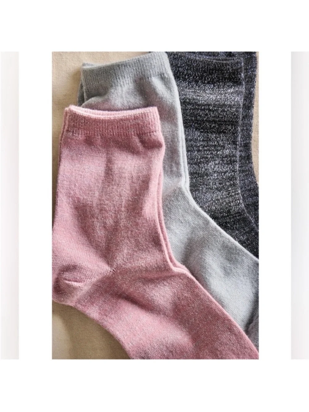 NWT! FP Free People Lurex Sock Bundle